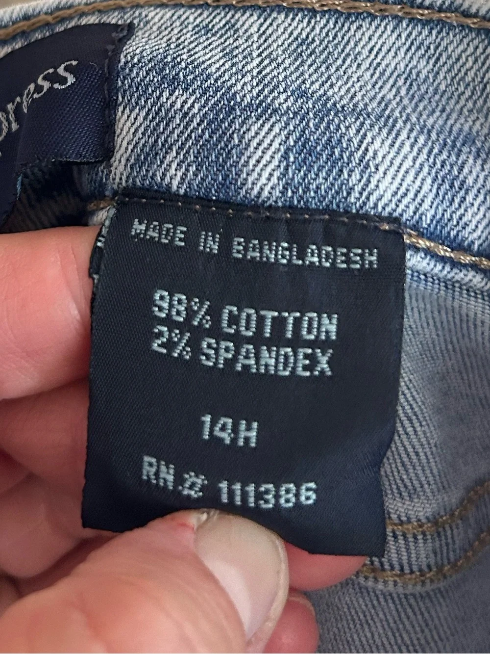 5 for $25🔥Vintage Express Distressed Light Washed Jeans Boys Size 14H‎